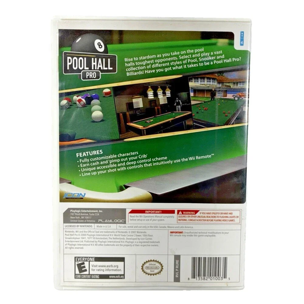 Playlogic pool hall